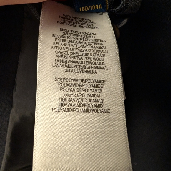 Polo Ralph Lauren Navy Wool Overcoat - Picture 6 of 6